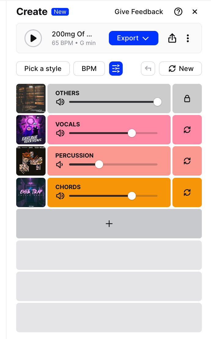 Splice Stacks side bar