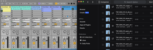 Splice and Ableton side-by-side